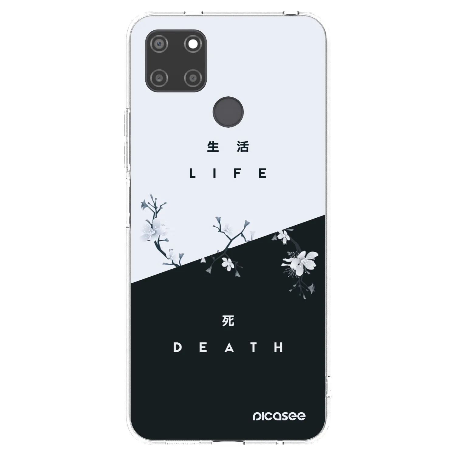 Picasee Realme C21Y Hülle - Transparentes Silikon - Lebendig - Tot