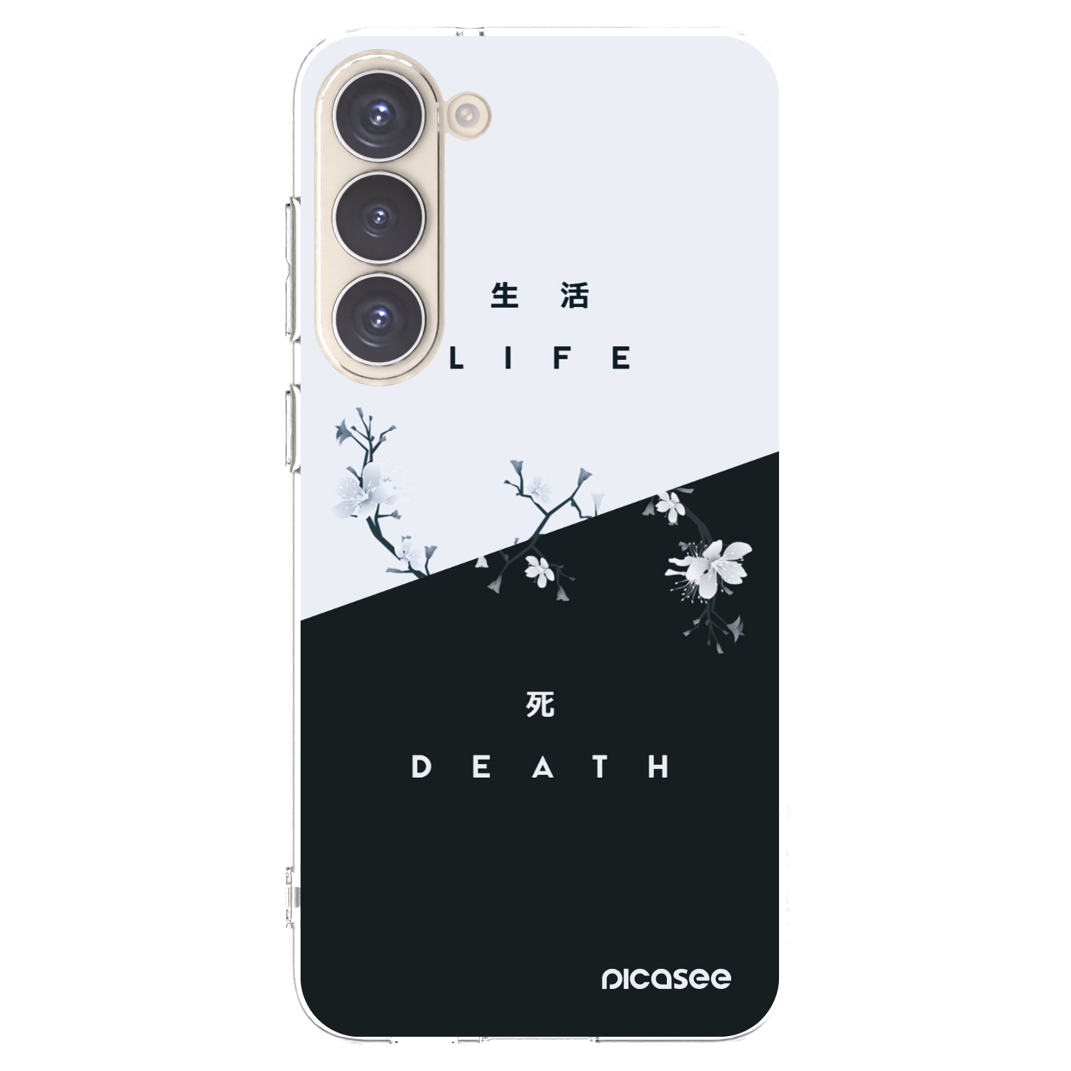 Picasee Samsung Galaxy S23+ 5G Hülle - Transparentes Silikon - Lebendig - Tot