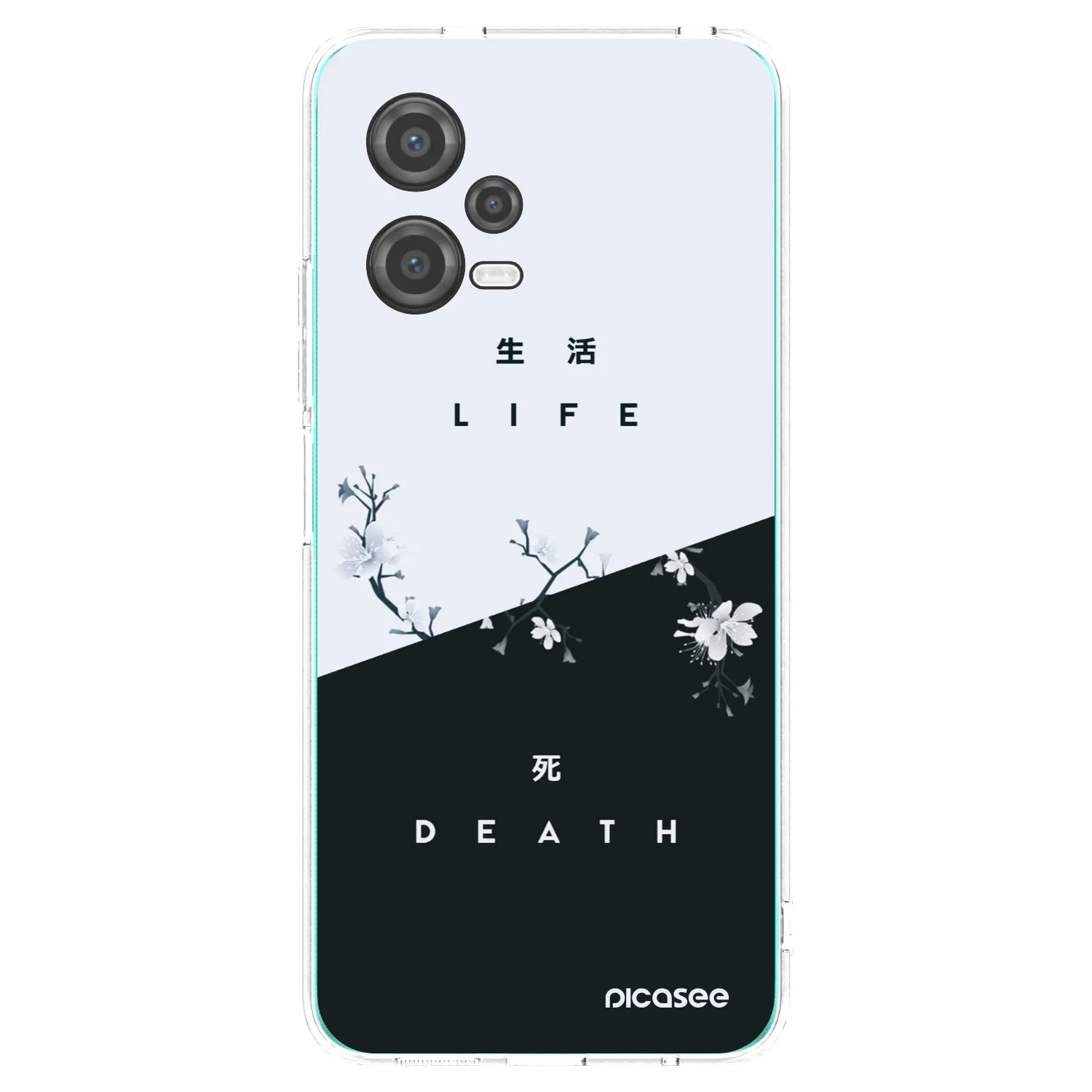 Picasee Xiaomi Poco X5 Hülle - Transparentes Silikon - Lebendig - Tot