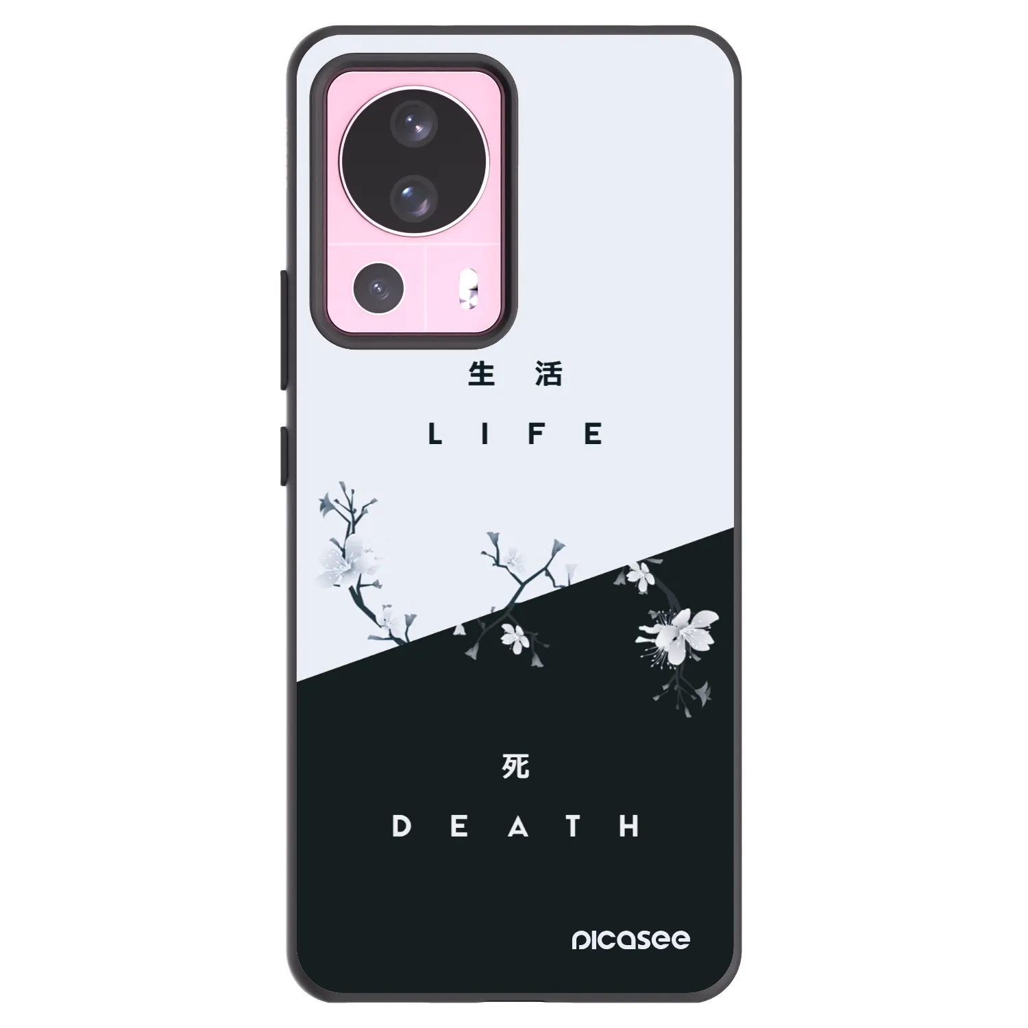 Picasee Xiaomi 13 Lite Hülle - Schwarzes Silikon - Lebendig - Tot