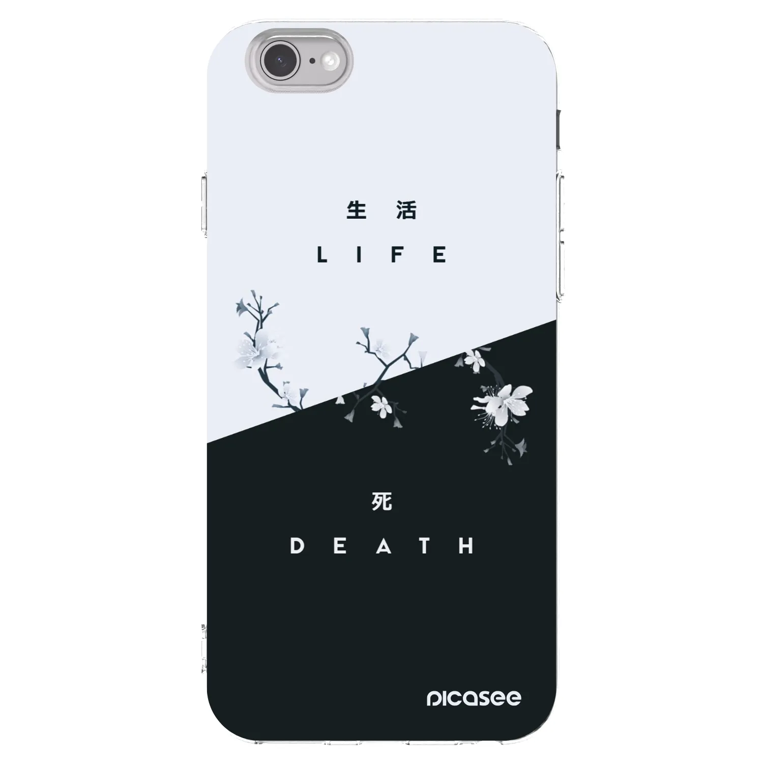 Picasee Apple iPhone 6/6S Hülle - Transparentes Silikon - Lebendig - Tot