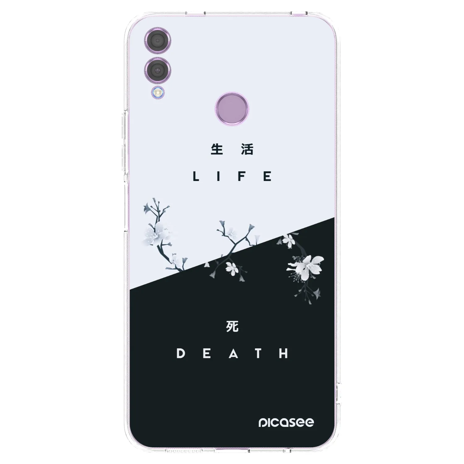 Picasee Honor 8X Hülle - Transparentes Silikon - Lebendig - Tot