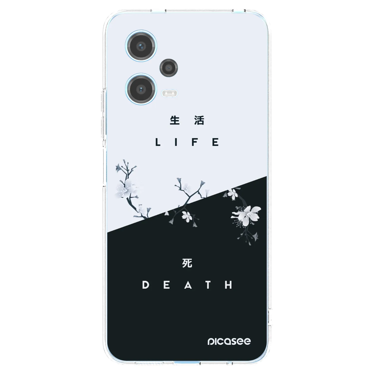Picasee Xiaomi Redmi Note 12 5G Hülle - Transparentes Silikon - Lebendig - Tot