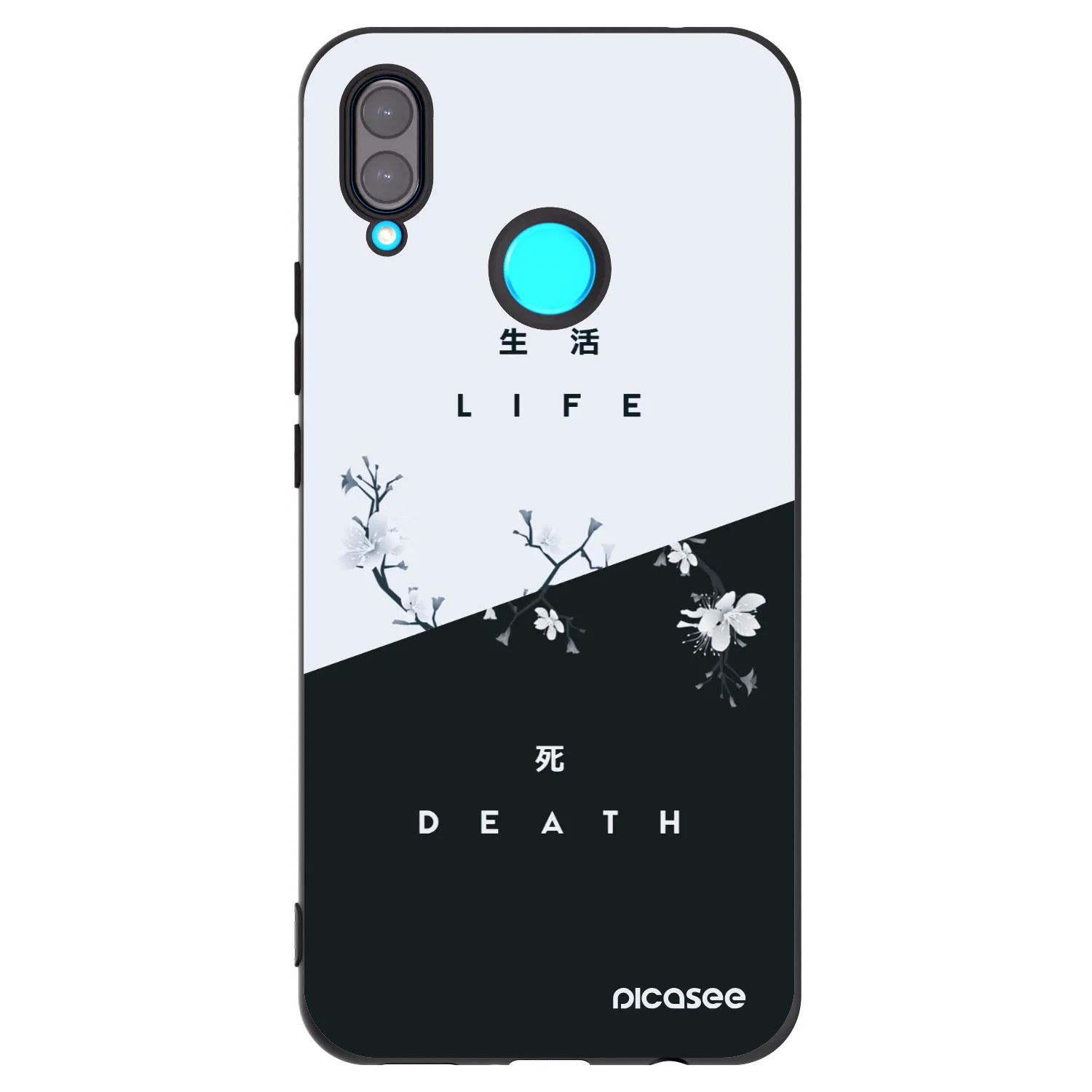 Picasee Huawei Nova 3 Hülle - Schwarzes Silikon - Lebendig - Tot