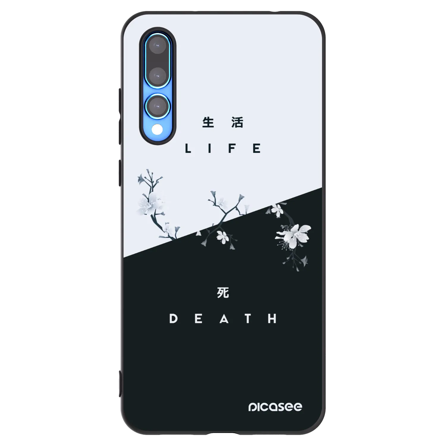 Picasee Huawei P20 Pro Hülle - Schwarzes Silikon - Lebendig - Tot