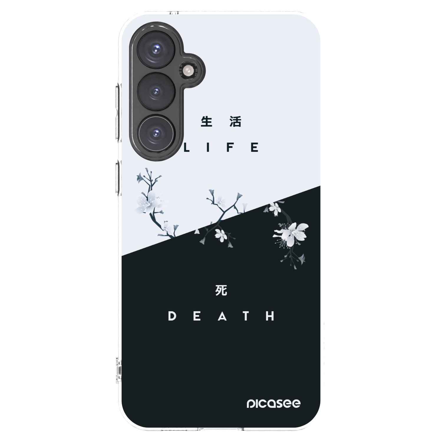 Picasee Samsung Galaxy S23 FE S711B Hülle - Transparentes Silikon - Lebendig - Tot