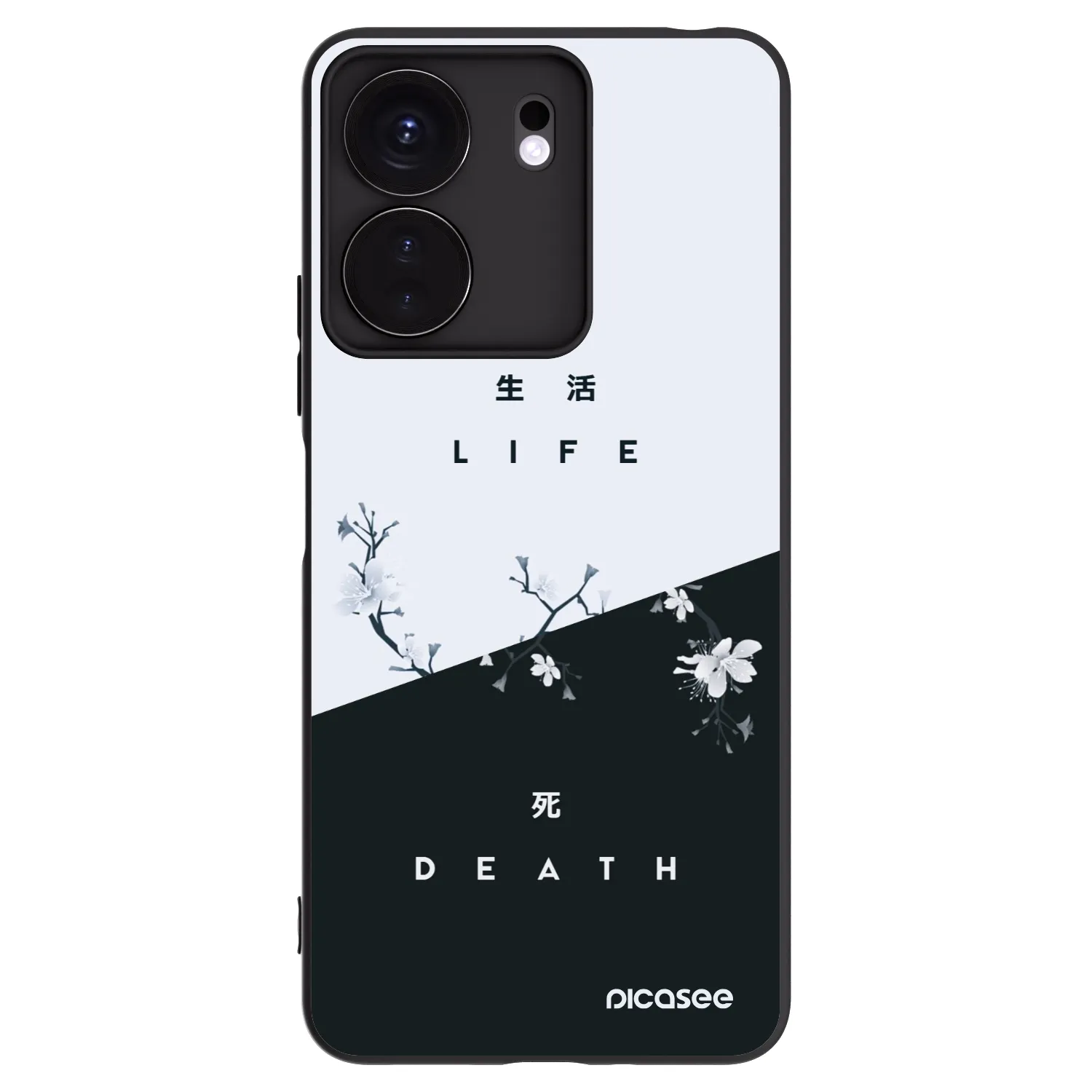 Picasee Xiaomi Redmi 13C 4G Hülle - Schwarzes Silikon - Lebendig - Tot