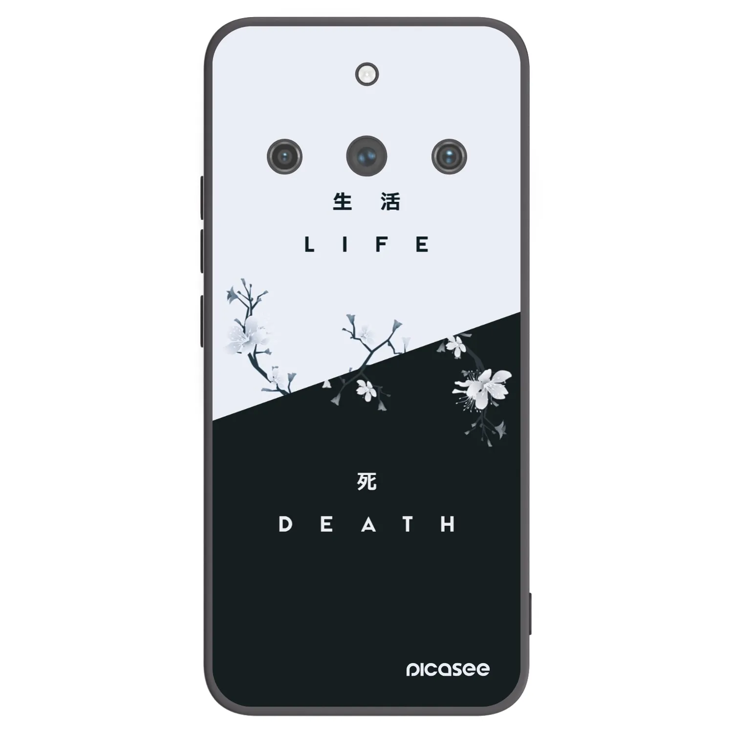 Picasee Realme 11 Pro+ Hülle - Schwarzes Silikon - Lebendig - Tot
