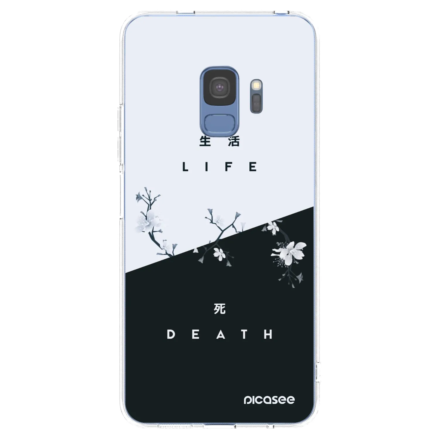 Picasee Samsung Galaxy S9 G960F Hülle - Transparentes Silikon - Lebendig - Tot