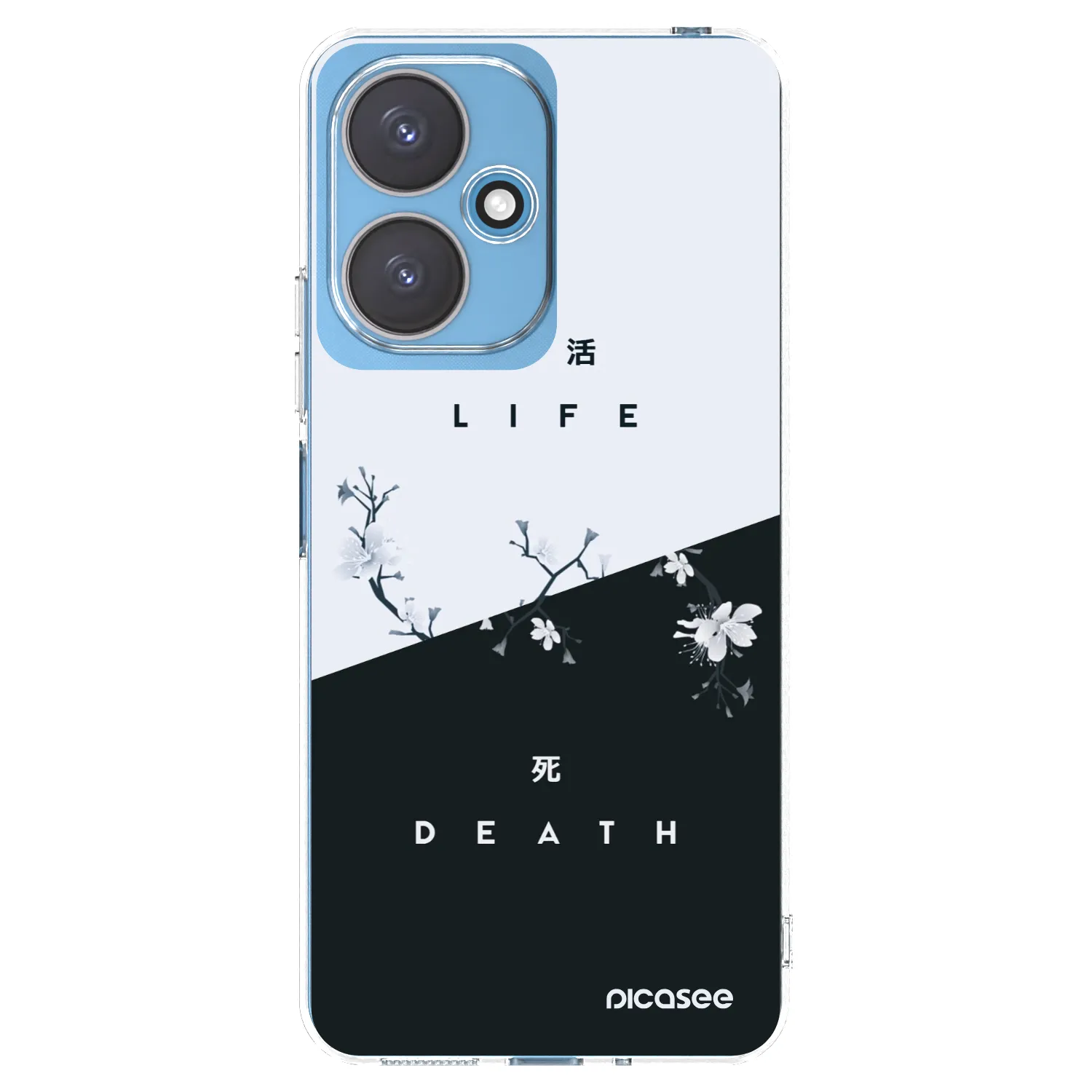 Picasee Xiaomi Redmi 13C 5G Hülle - Transparentes Silikon - Lebendig - Tot