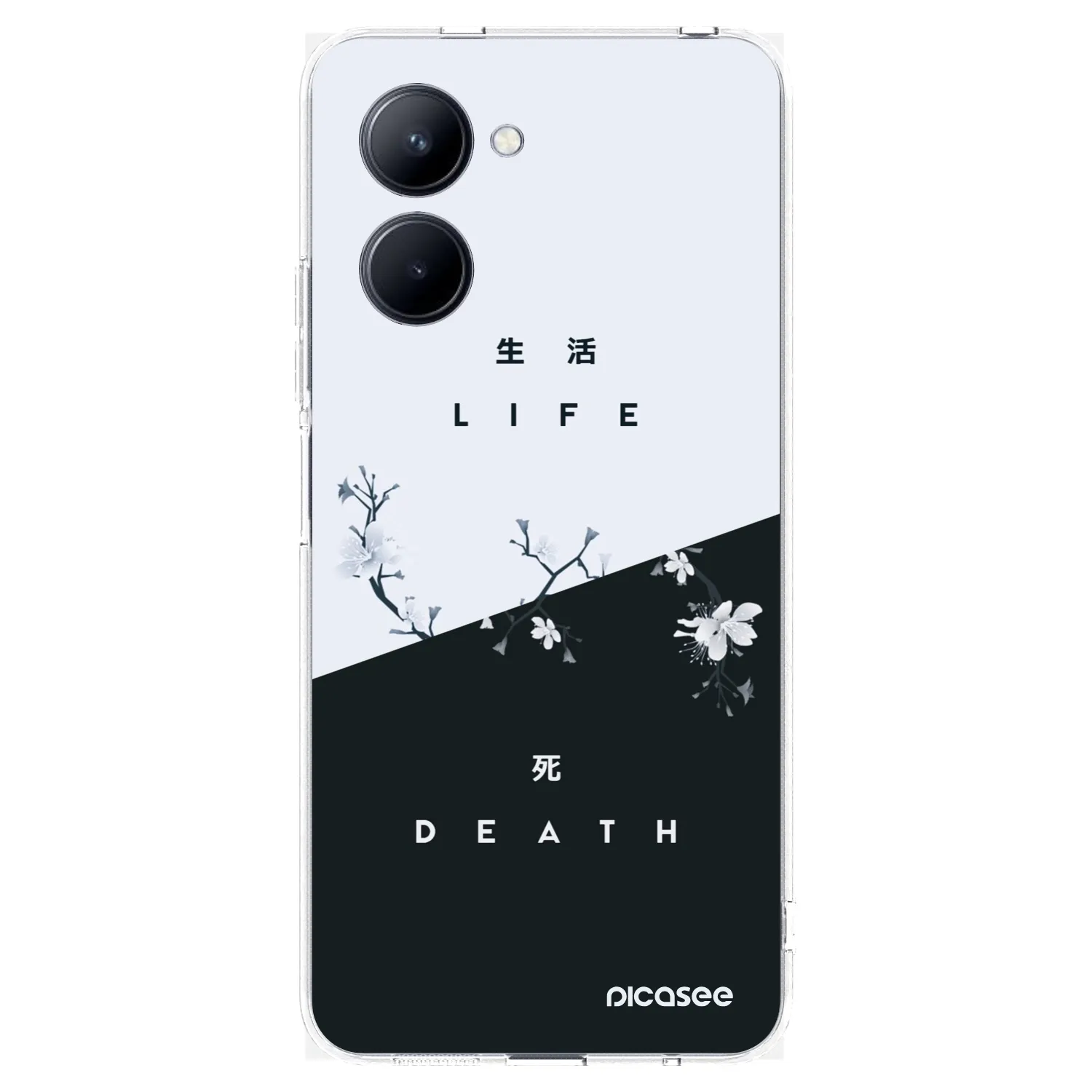Picasee Realme C33 (2023) Hülle - Transparentes Silikon - Lebendig - Tot