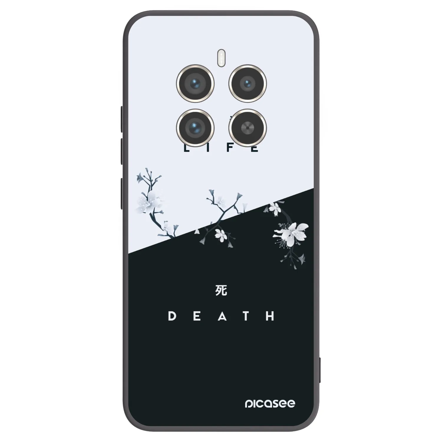Picasee Realme 12 Pro 5G Hülle - Schwarzes Silikon - Lebendig - Tot