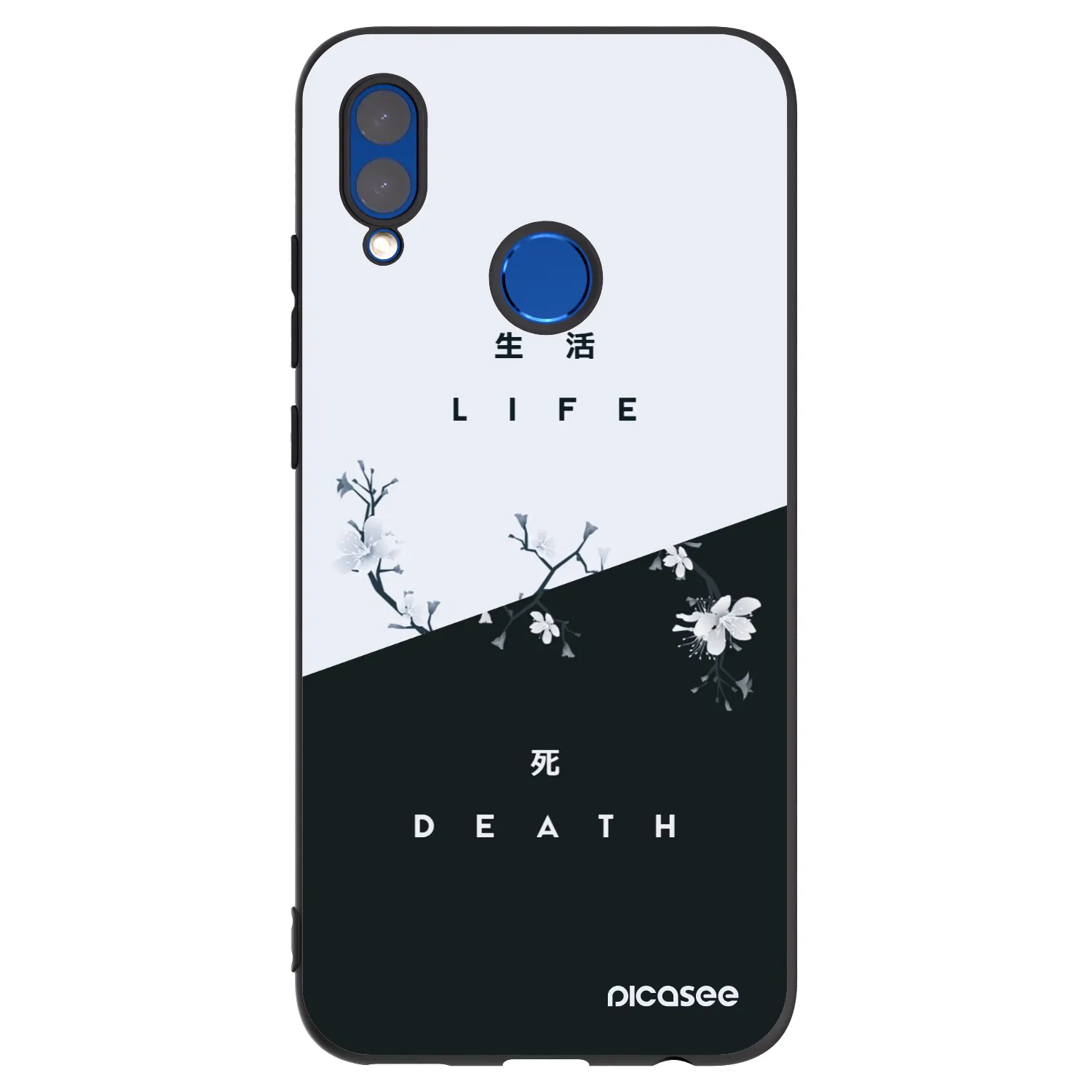 Picasee Huawei P Smart 2019 Hülle - Schwarzes Silikon - Lebendig - Tot