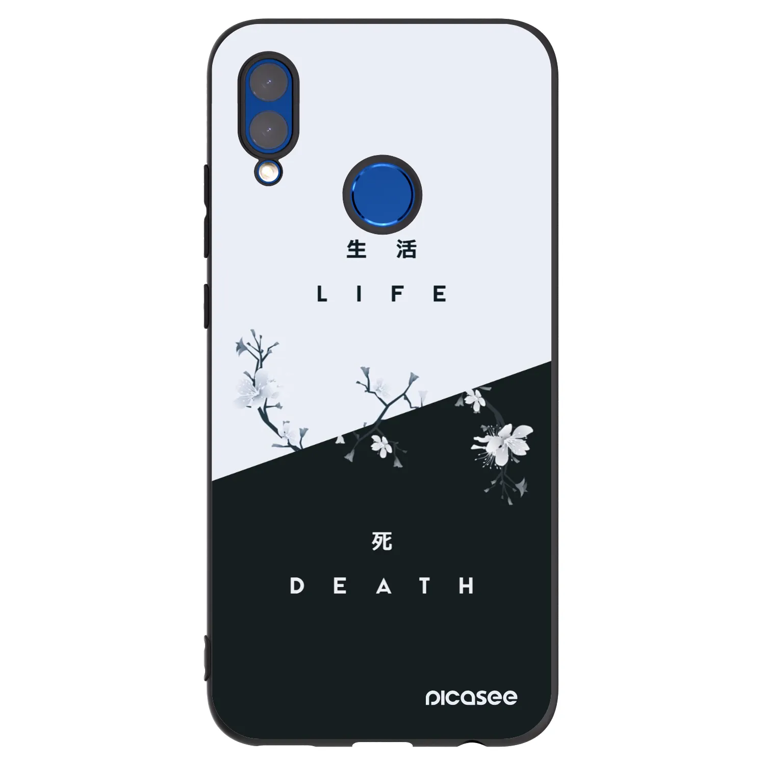 Picasee Honor 10 Lite Hülle - Schwarzes Silikon - Lebendig - Tot