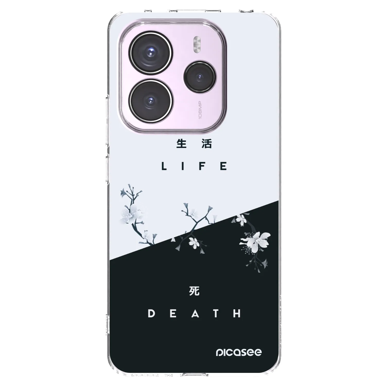 Picasee Xiaomi Redmi Note 14 5G Hülle - Transparentes Silikon - Lebendig - Tot