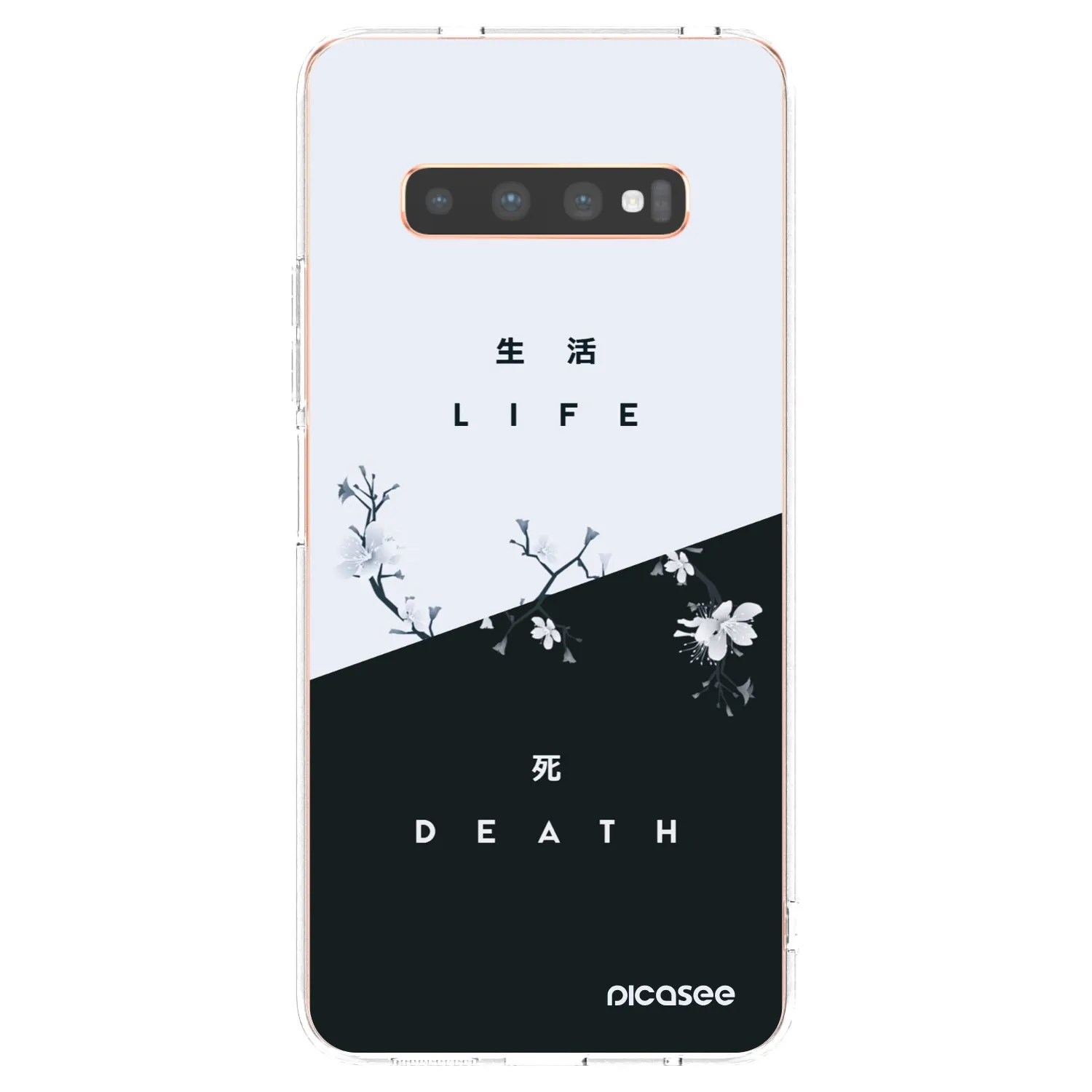 Picasee Samsung Galaxy S10 Plus G975 Hülle - Transparentes Silikon - Lebendig - Tot