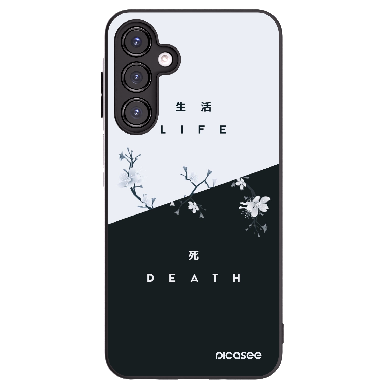 Picasee Samsung Galaxy A16 5G Hülle - Schwarzes Silikon - Lebendig - Tot