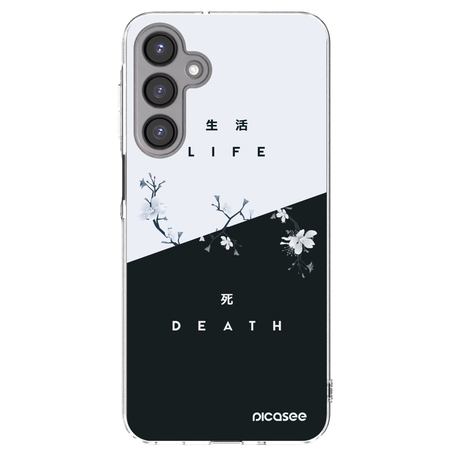 Picasee Samsung Galaxy A16 5G Hülle - Transparentes Silikon - Lebendig - Tot