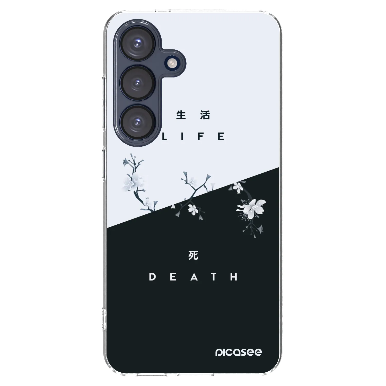 Picasee Samsung Galaxy S25 5G Hülle - Transparentes Silikon - Lebendig - Tot