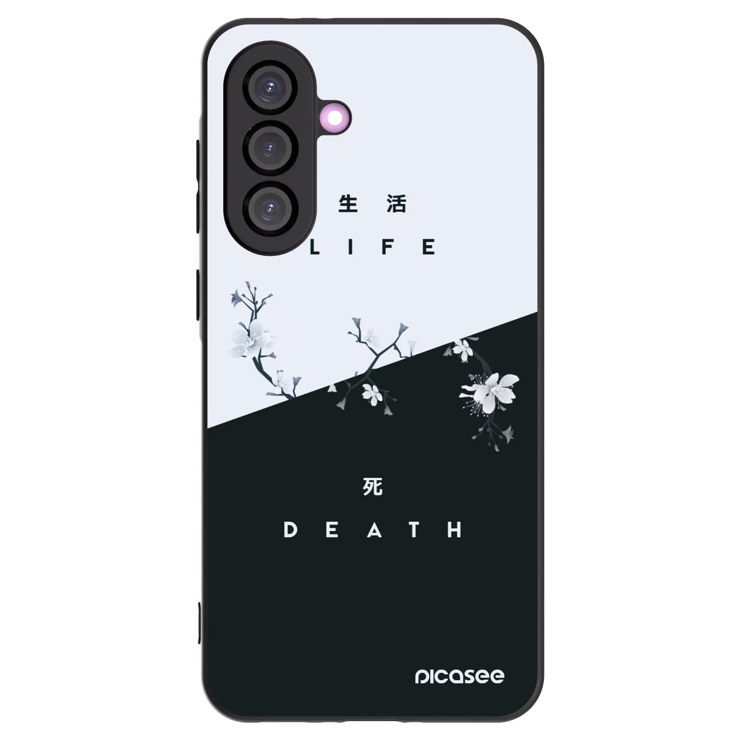 Picasee Samsung Galaxy A56 5G A566B Hülle - Schwarzes Silikon - Lebendig - Tot