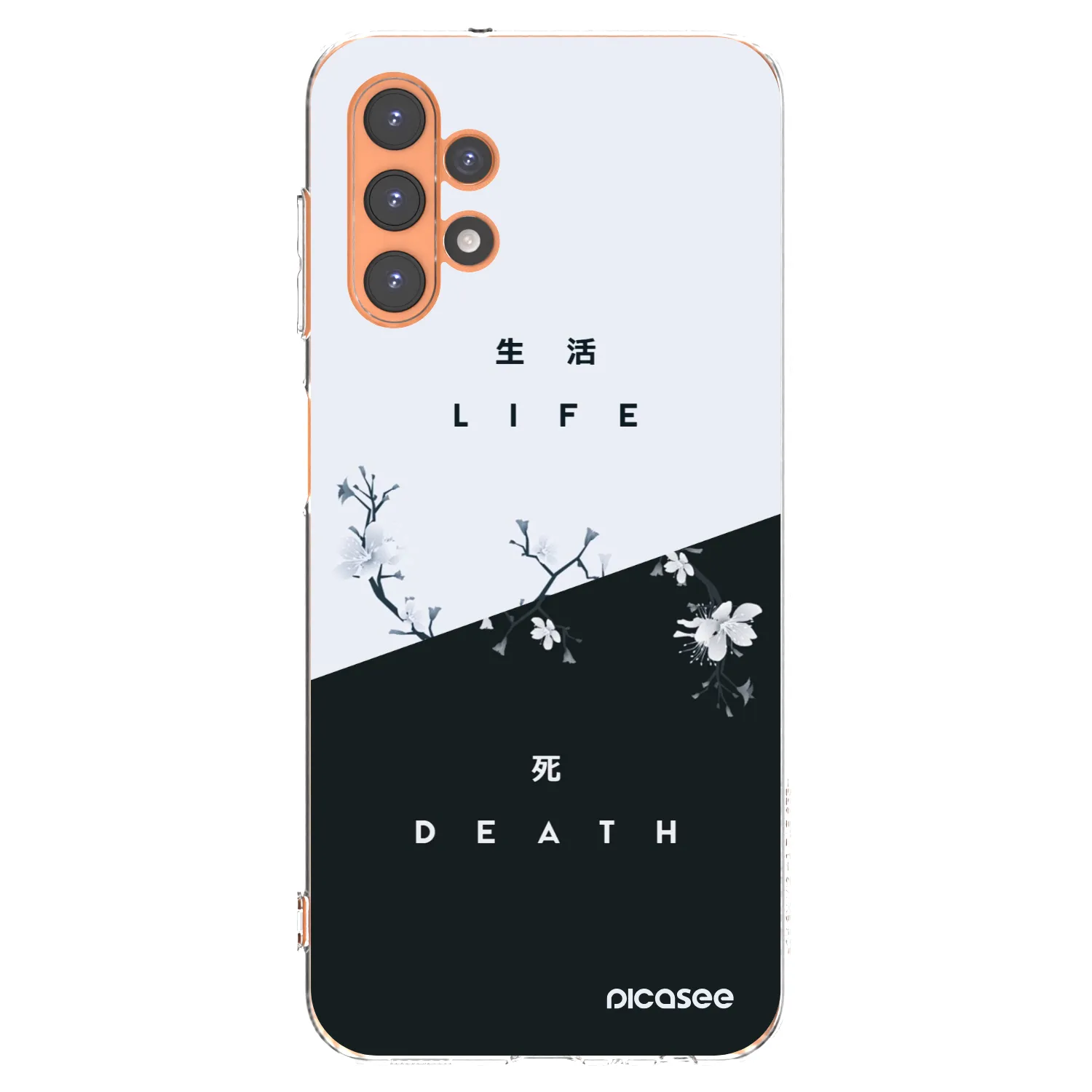 Picasee Samsung Galaxy A13 5G Hülle - Transparentes Silikon - Lebendig - Tot