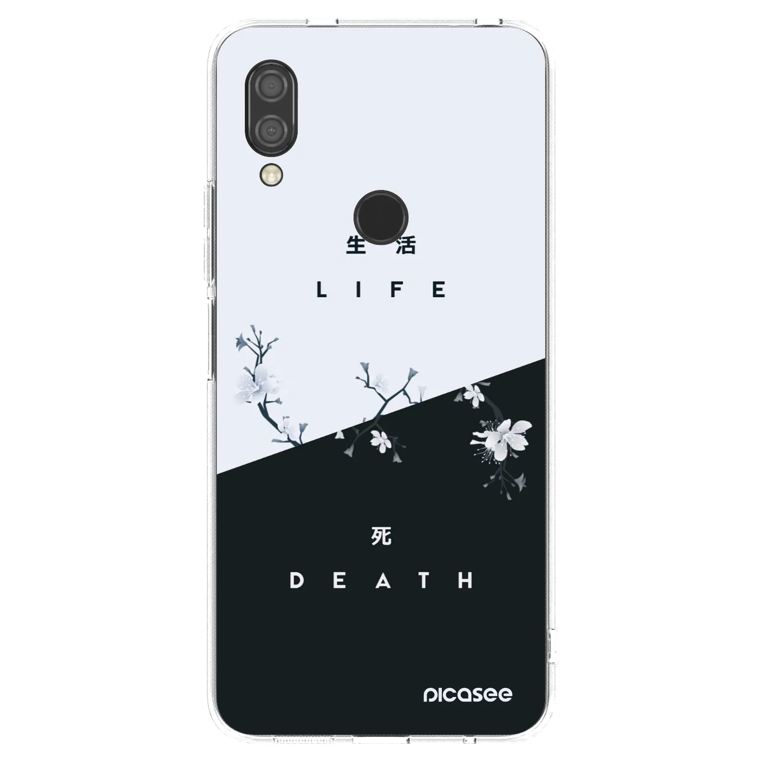 Picasee Xiaomi Redmi 7 Hülle - Transparentes Silikon - Lebendig - Tot