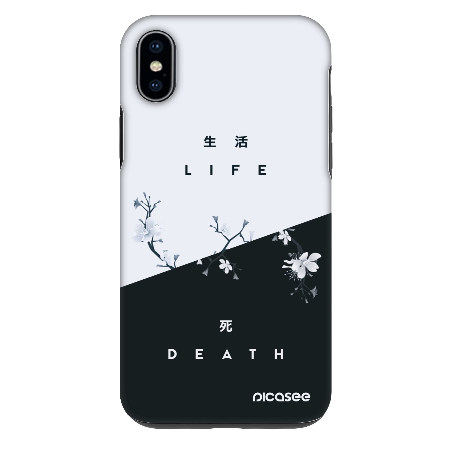 Picasee Fashion Case für Apple iPhone XS Max - Lebendig - Tot
