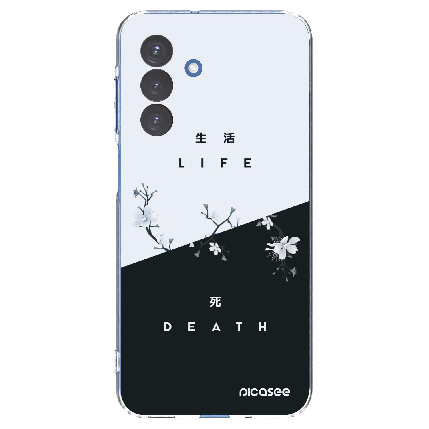 Picasee Samsung Galaxy A17 5G Hülle - Transparentes Silikon - Lebendig - Tot