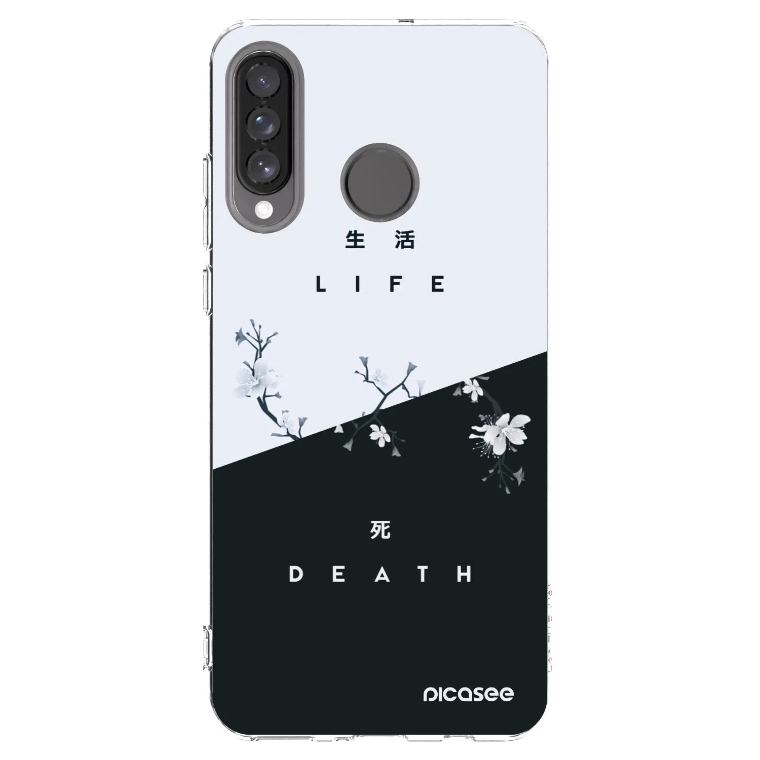 Picasee Huawei P30 Lite Hülle - Transparentes Silikon - Lebendig - Tot