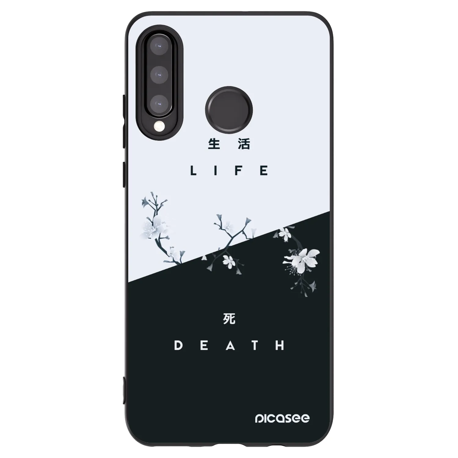 Picasee Huawei P30 Lite Hülle - Schwarzes Silikon - Lebendig - Tot