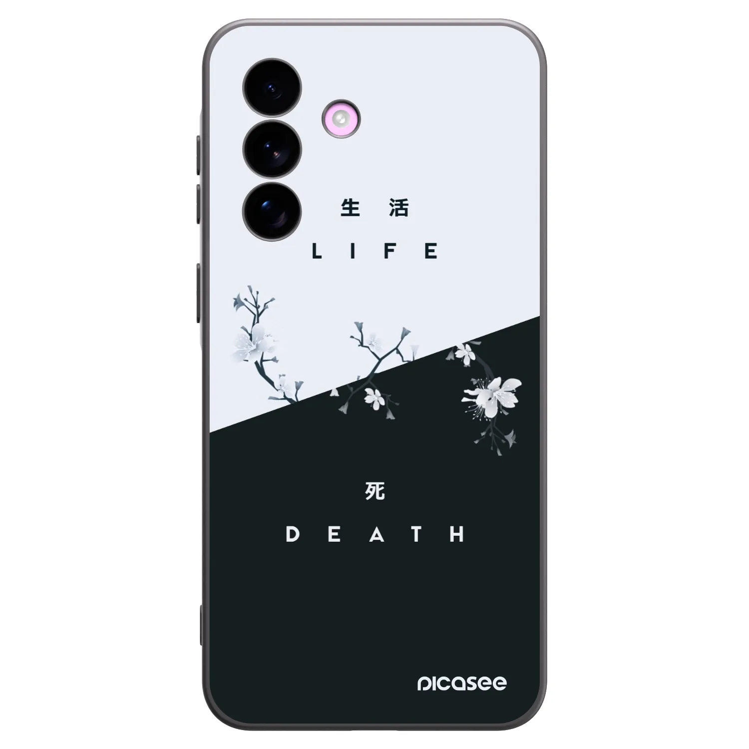 Picasee Samsung Galaxy A57 5G Hülle - Schwarzes Silikon - Lebendig - Tot