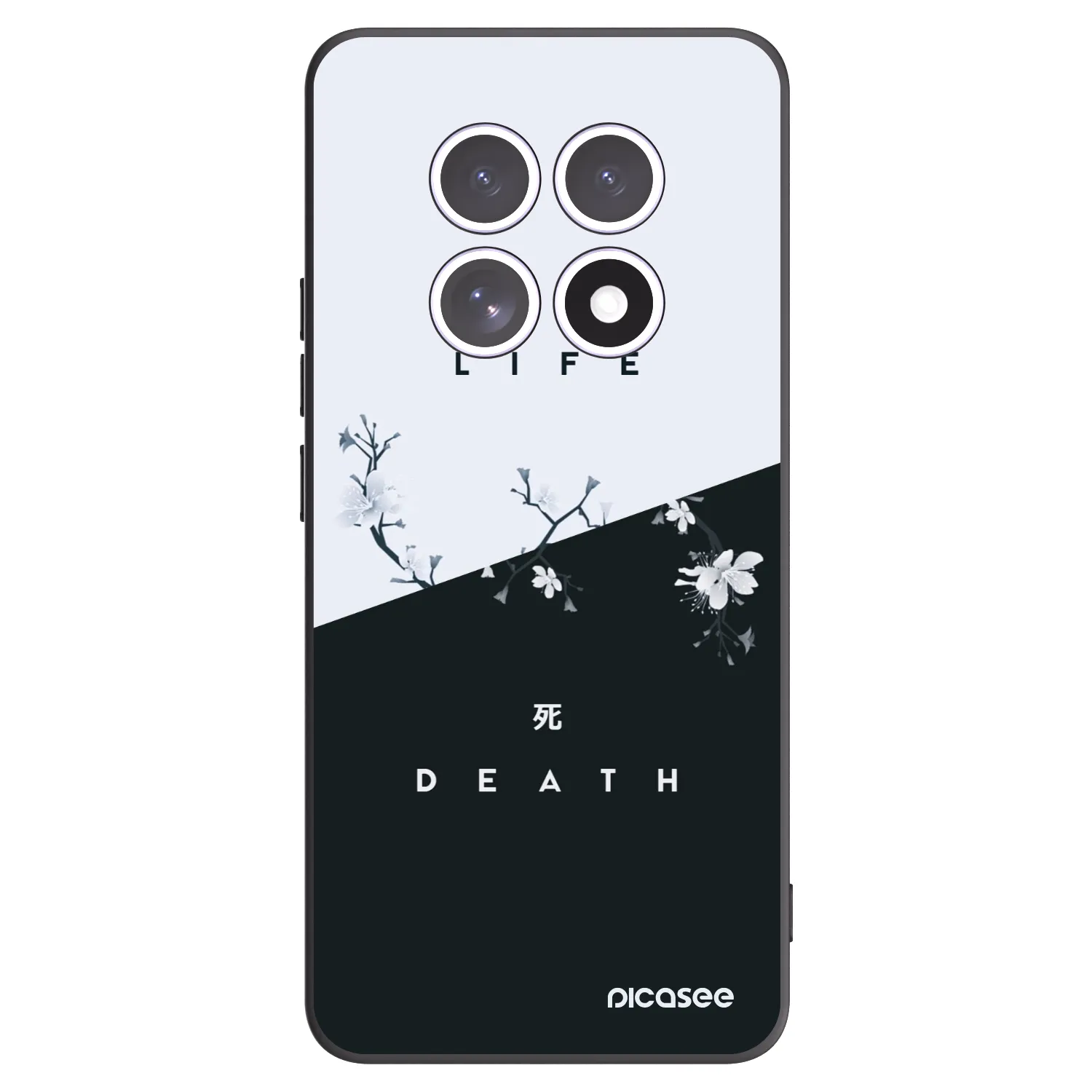Picasee Xiaomi Redmi Note 15 5G Hülle - Schwarzes Silikon - Lebendig - Tot