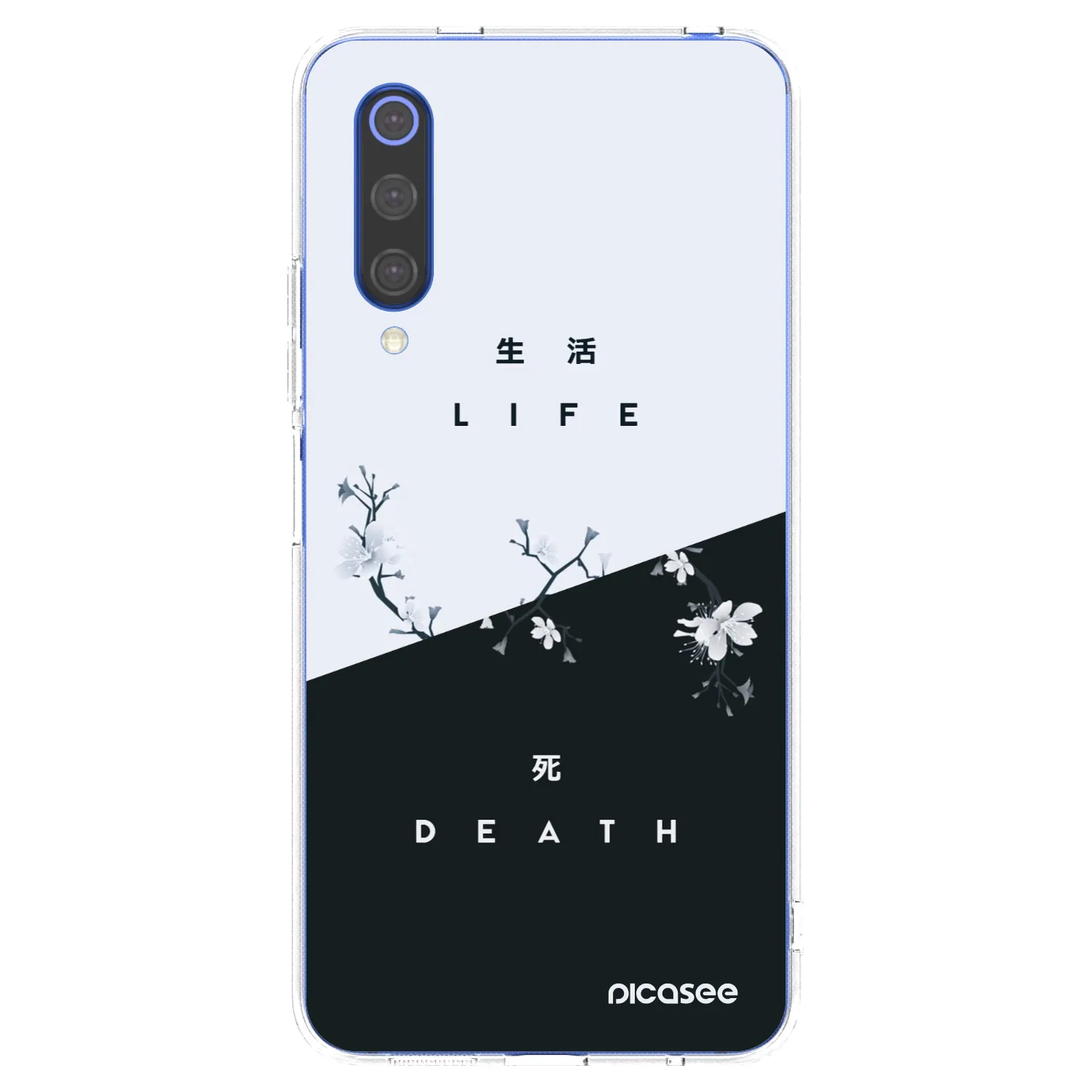 Picasee Xiaomi Mi 9 SE Hülle - Transparentes Silikon - Lebendig - Tot
