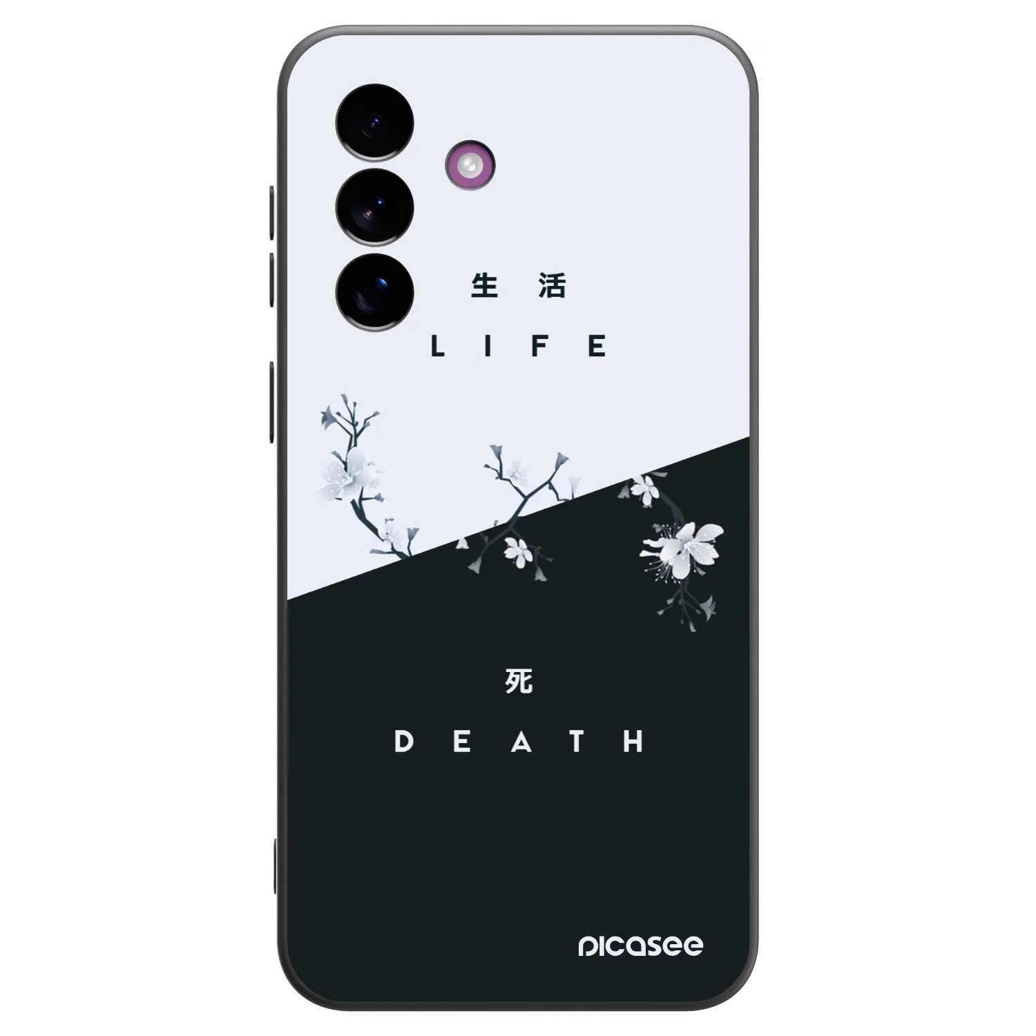 Picasee Samsung Galaxy A37 Hülle - Schwarzes Silikon - Lebendig - Tot