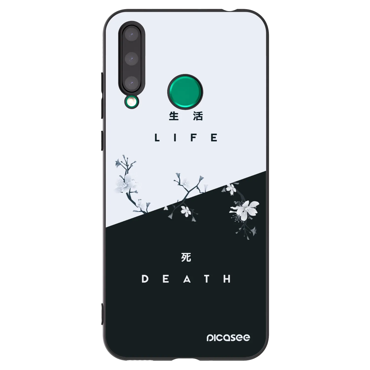 Picasee Honor 20 Lite Hülle - Schwarzes Silikon - Lebendig - Tot