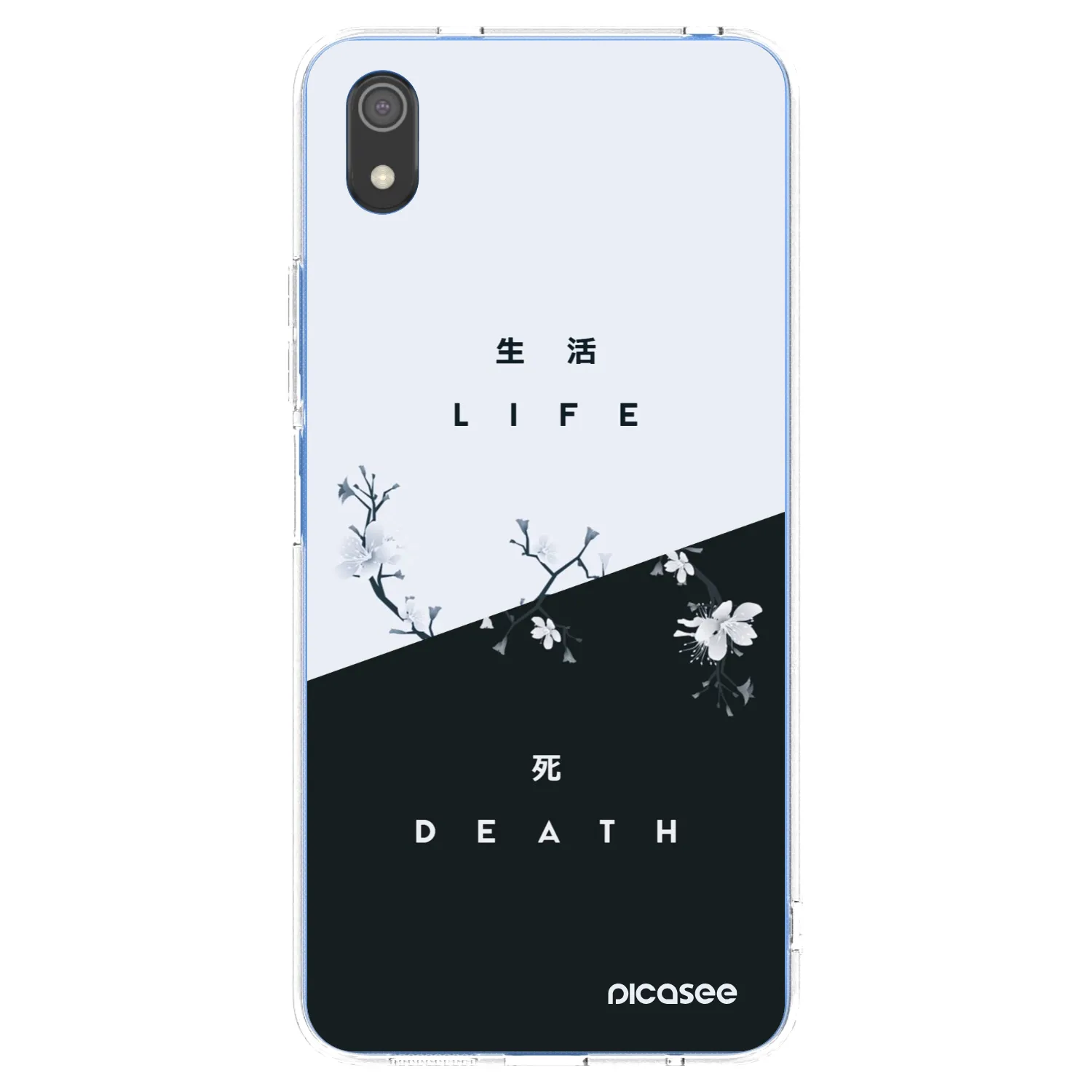 Picasee Xiaomi Redmi 7A Hülle - Transparentes Silikon - Lebendig - Tot