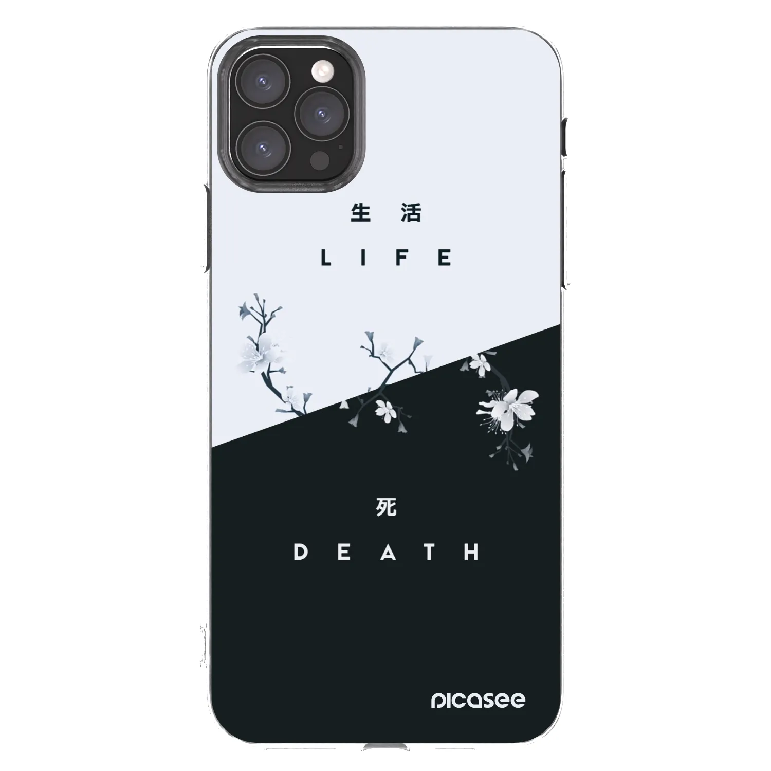 Picasee Apple iPhone 11 Pro Max Hülle - Transparentes Silikon - Lebendig - Tot