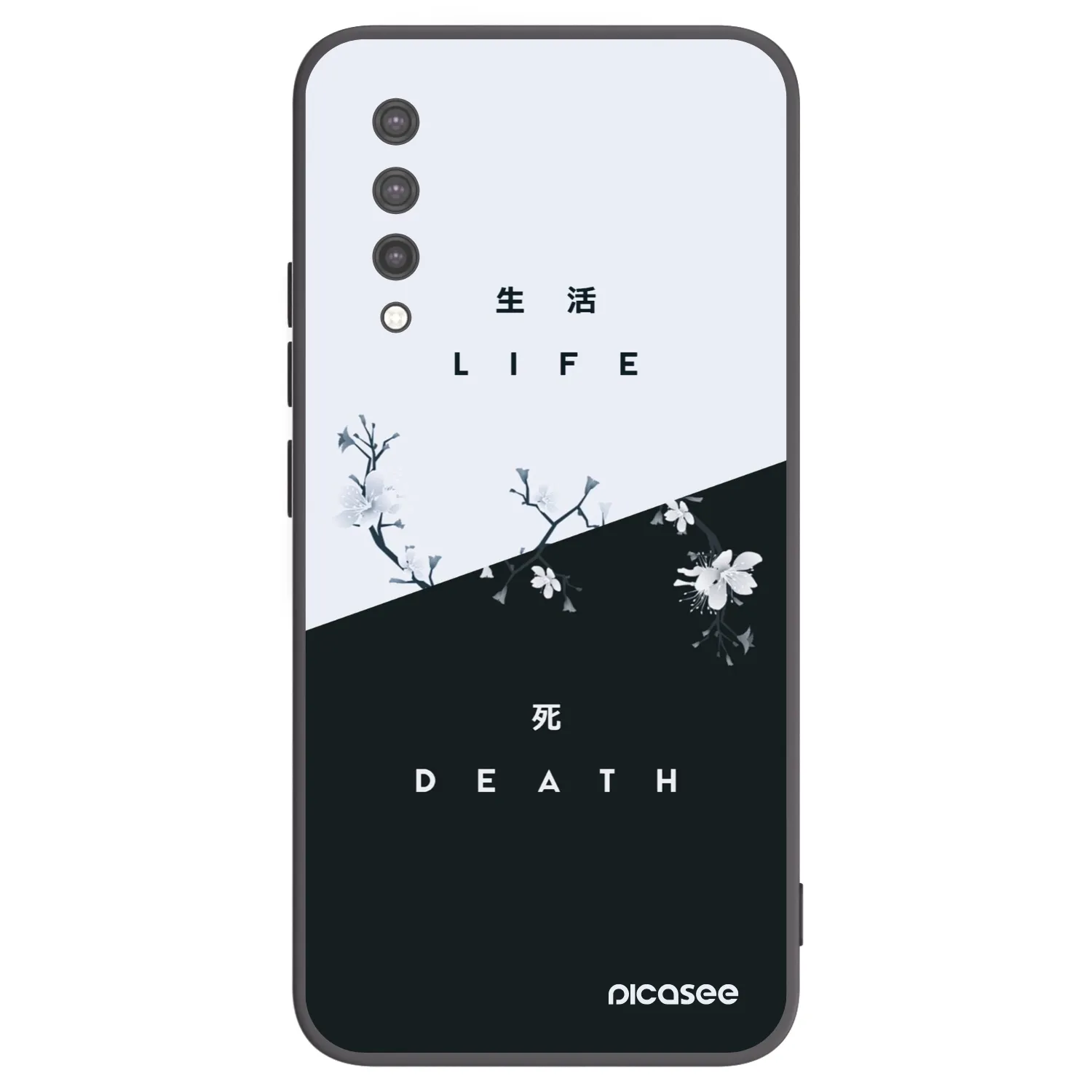 Picasee Xiaomi Mi 9 Lite Hülle - Schwarzes Silikon - Lebendig - Tot