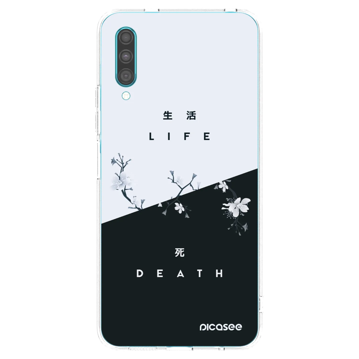 Picasee Samsung Galaxy A30s A307F Hülle - Transparentes Silikon - Lebendig - Tot