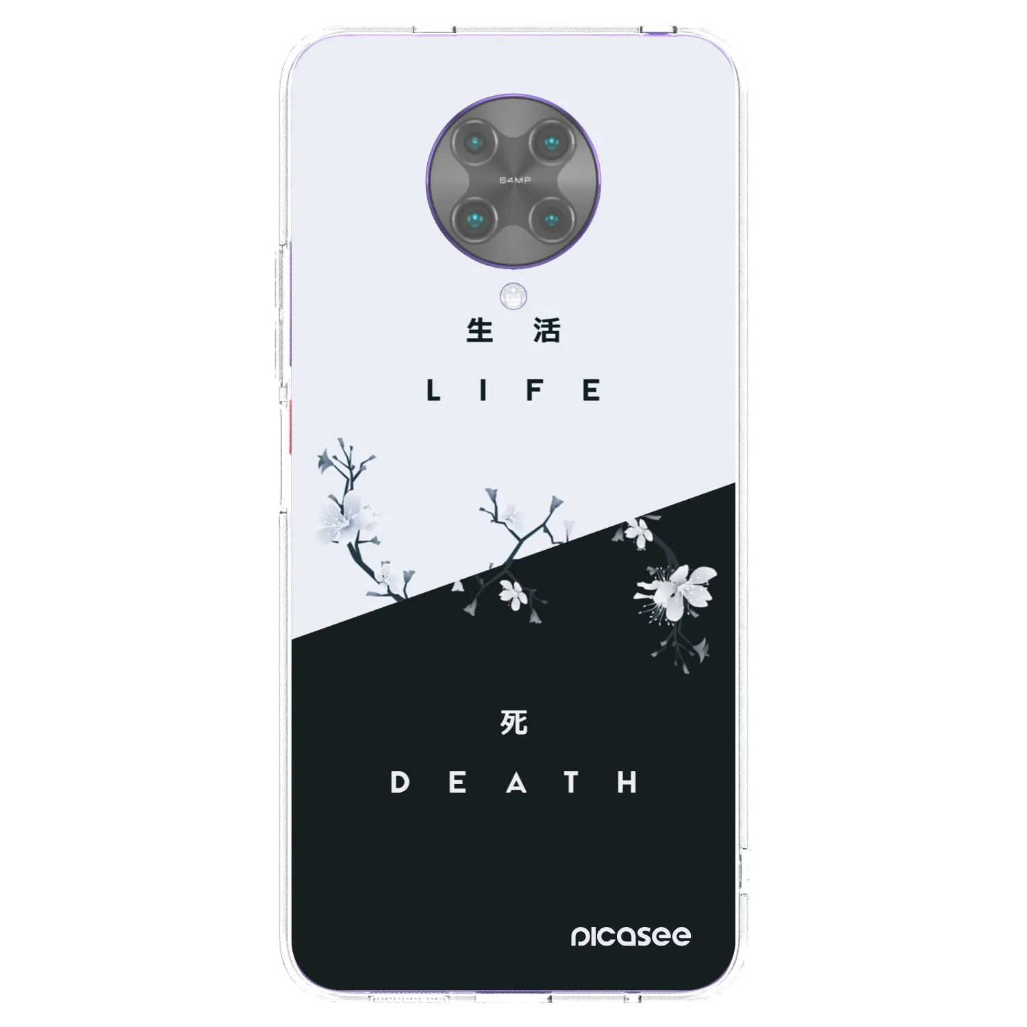 Picasee Xiaomi Poco F2 Pro Hülle - Transparentes Silikon - Lebendig - Tot