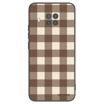 Picasee Xiaomi Mi 10T Lite Hülle - Schwarzes Silikon - Brown grid