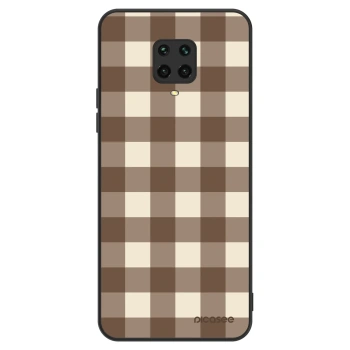 Hülle für Xiaomi Redmi Note 9 Pro - Brown grid