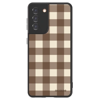 Picasee ULTIMATE CASE für Samsung Galaxy S21 5G G991B - Brown grid
