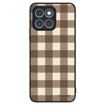 Hülle für Honor X8 4G - Brown grid