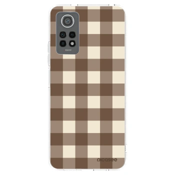Picasee Xiaomi Redmi Note 12 Pro 4G Hülle - Transparentes Silikon - Brown grid