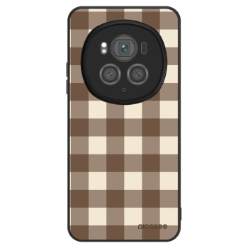 Hülle für Honor Magic6 Pro - Brown grid