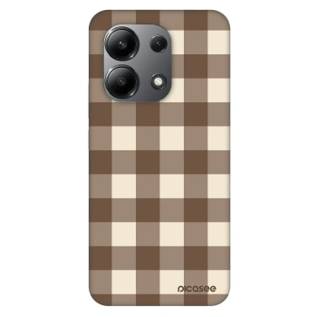 Hülle für Xiaomi Redmi Note 13 4G - Brown grid