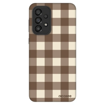 Hülle für Samsung Galaxy A33 5G A336 - Brown grid
