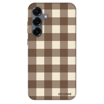 Hülle für Samsung Galaxy S25+ 5G - Brown grid