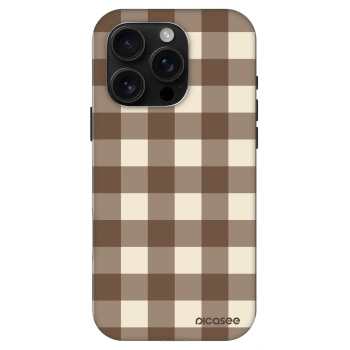 Hülle für Apple iPhone 16 Pro - Brown grid